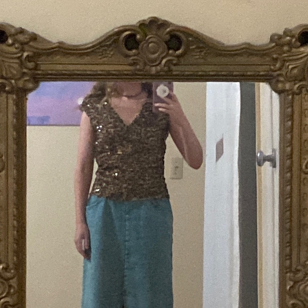 Vintage sequin top